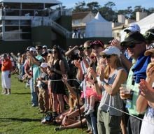 Spectators at tournament